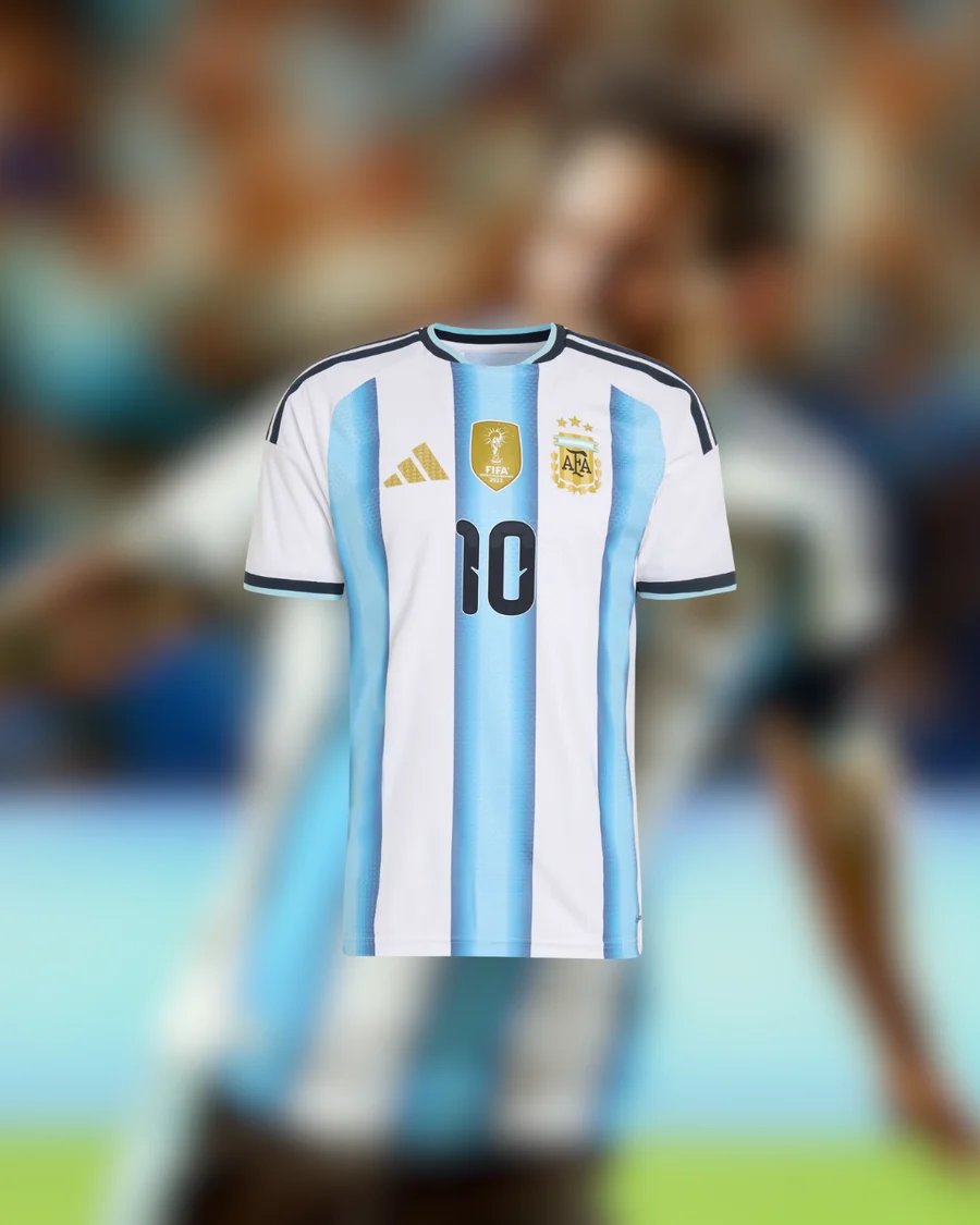 Camiseta Argentina con Messi #10